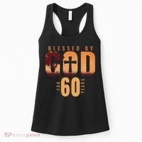 Blessed By God For 60 Years 60th Birthday Religious Theme Women's Tank Top thumb 0