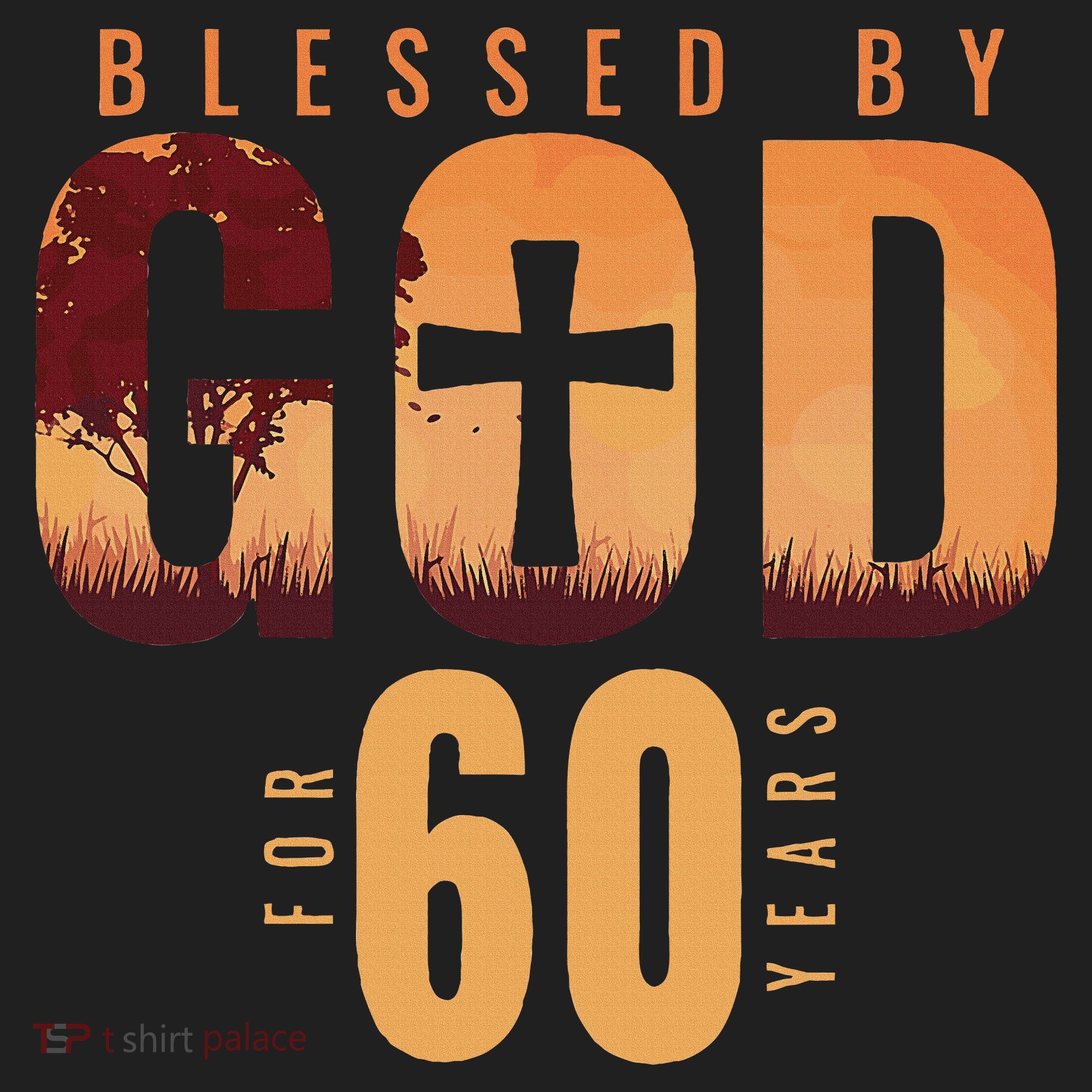 Blessed By God For 60 Years 60th Birthday Religious Theme Hat