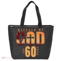 Blessed By God For 60 Years 60th Birthday Religious Theme Tote Bag thumb 0