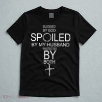 Blessed By God Spoiled By My Husband Protected By Boths T-Shirt thumb 5