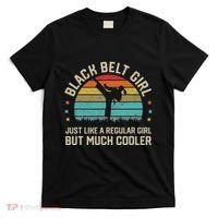 Black Belt Girl Karate Jiu Jitsu Taekwondo Martial Arts T-Shirt thumb 0