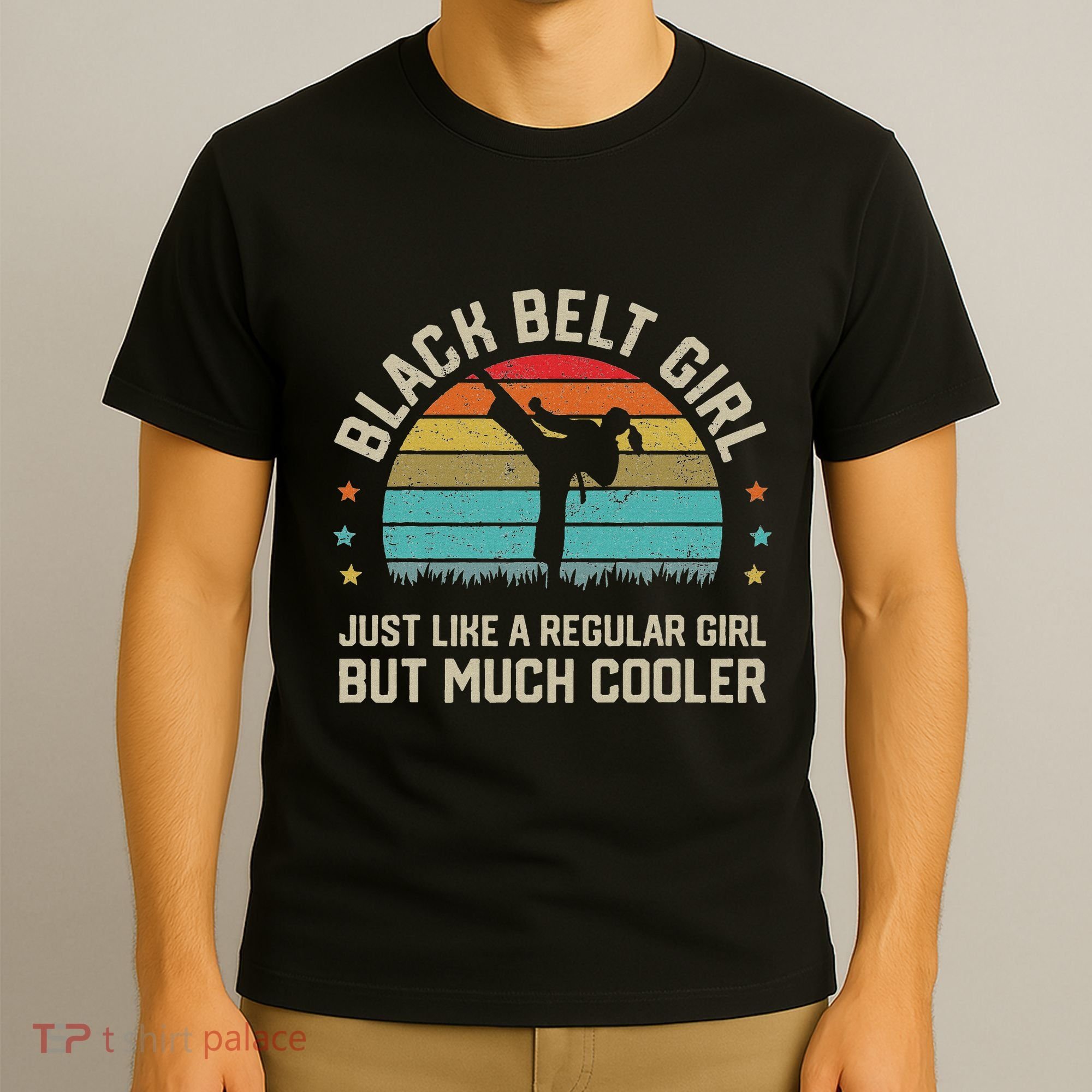 Black Belt Girl Karate Jiu Jitsu Taekwondo Martial Arts T-Shirt