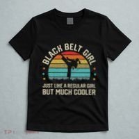 Black Belt Girl Karate Jiu Jitsu Taekwondo Martial Arts T-Shirt thumb 5