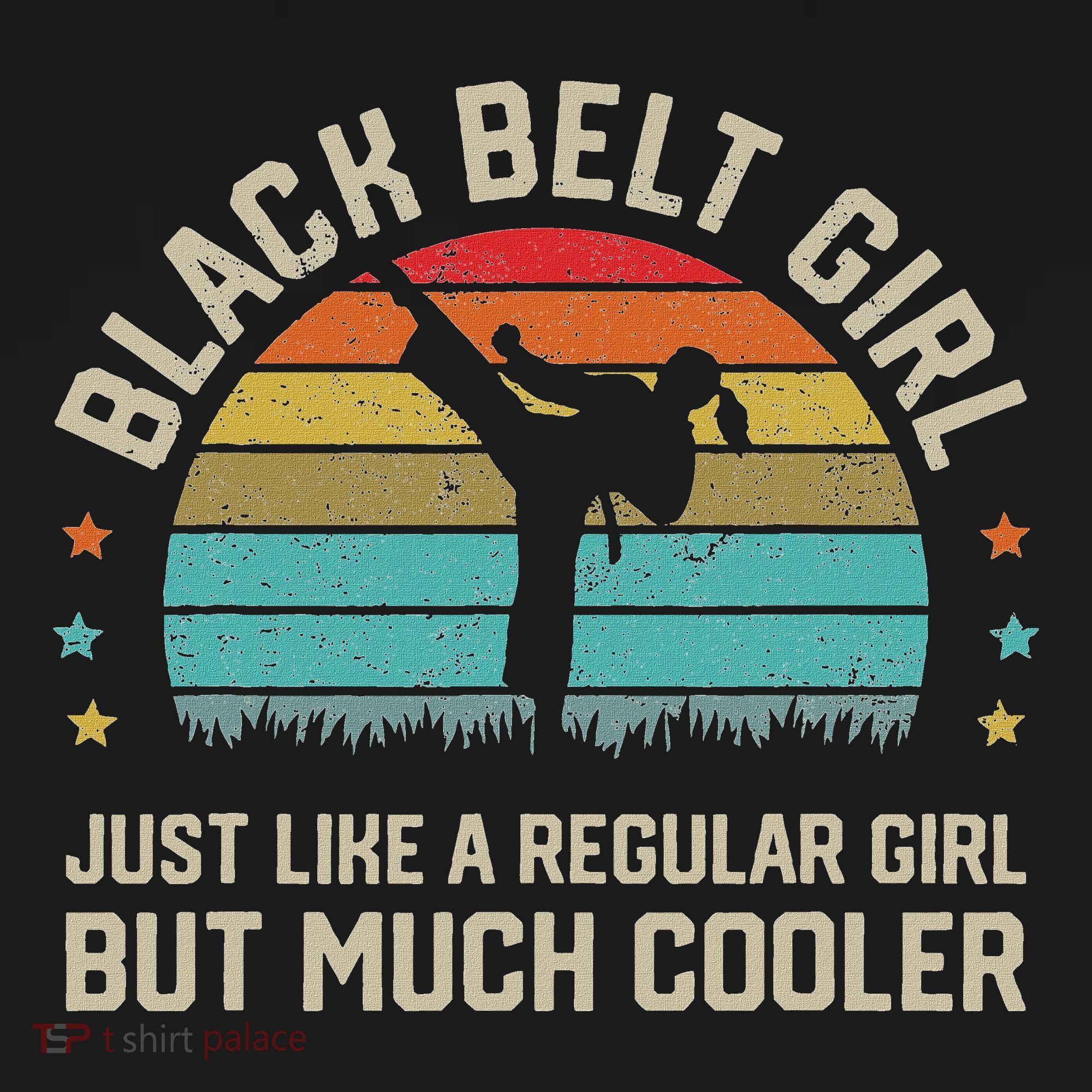 Black Belt Girl Karate Jiu Jitsu Taekwondo Martial Arts Women's Tank Top