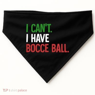 Bocce Ball Gift USA-Made Doggie Bandana
