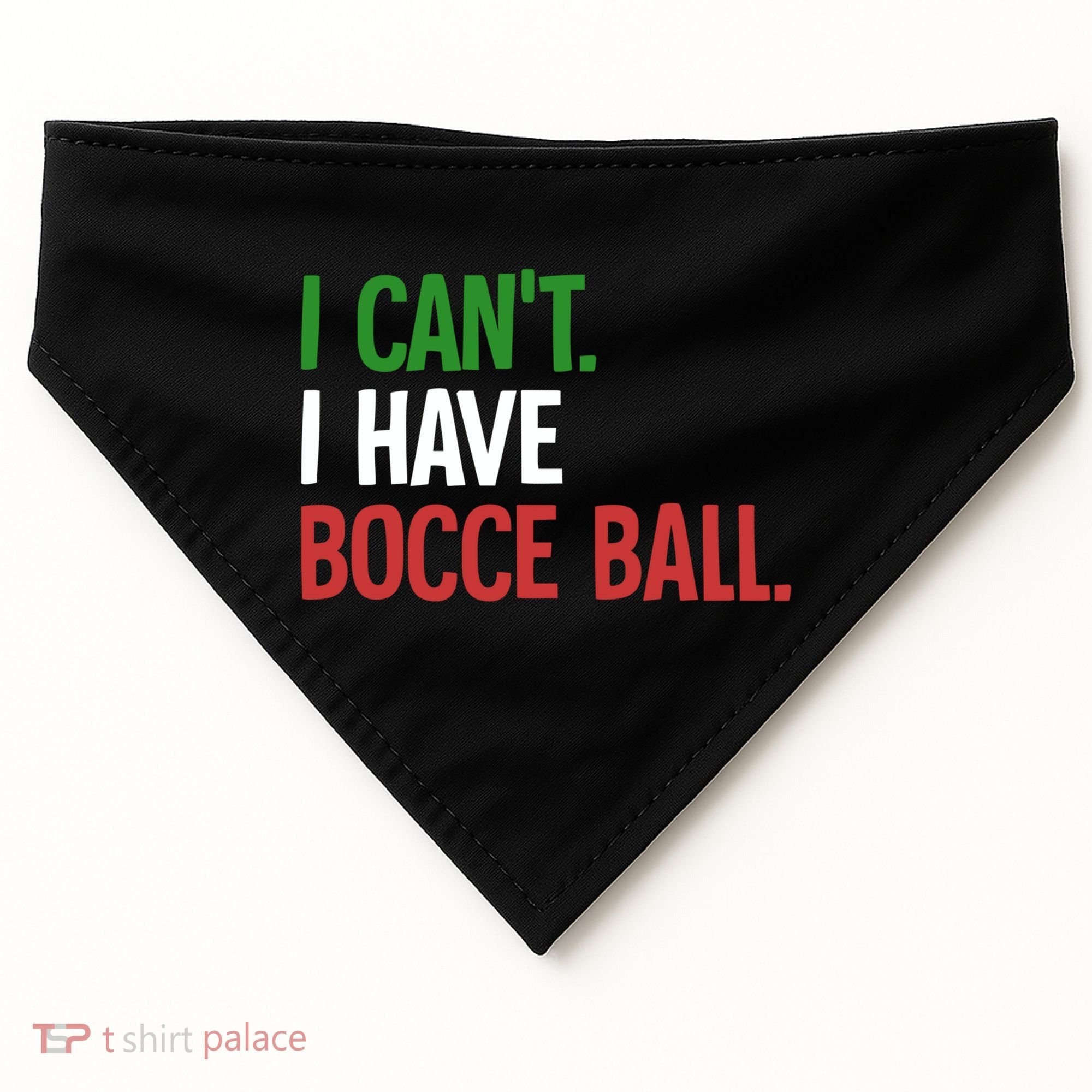 Bocce Ball Gift USA-Made Doggie Bandana