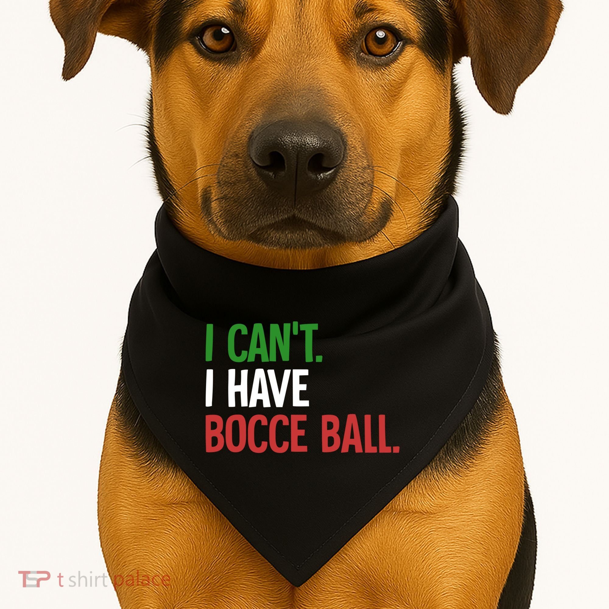 Bocce Ball Gift USA-Made Doggie Bandana