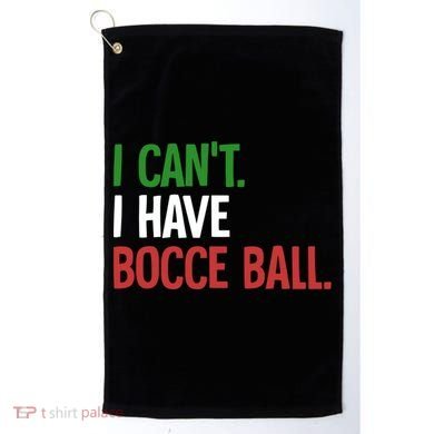 Bocce Ball Gift Golf Towel