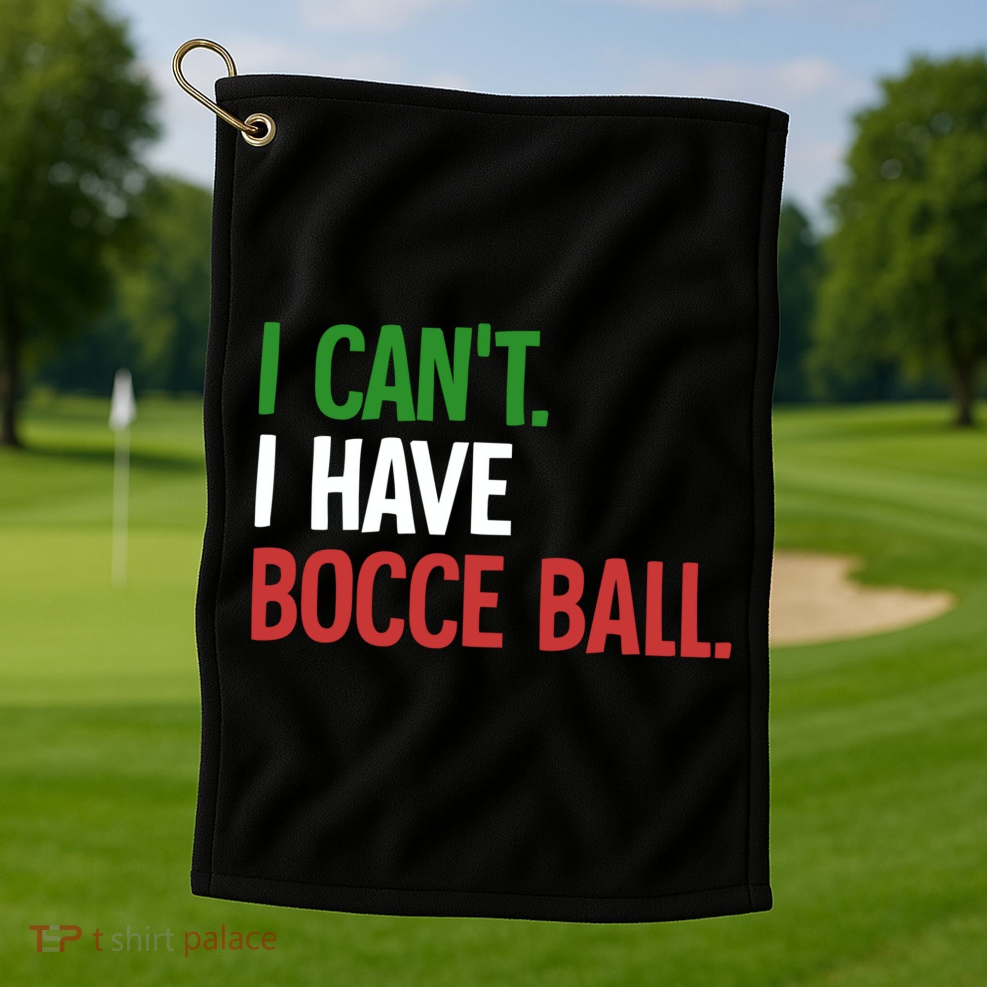 Bocce Ball Gift Golf Towel