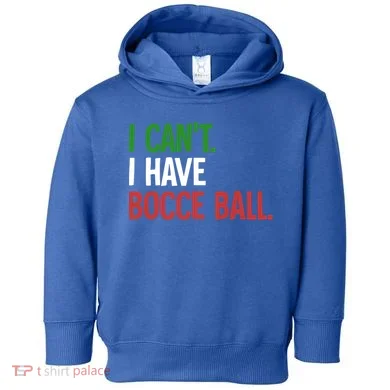 Bocce Ball Gift Toddler Hoodie