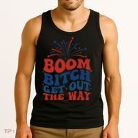 Boom Bitch Get Out The Way Tank Top thumb 3