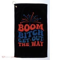Boom Bitch Get Out The Way Golf Towel thumb 0