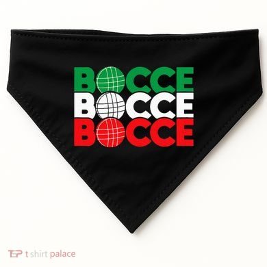Bocce Ball Game Enthusiast Lawn Bowling Boule Boccia USA-Made Doggie Bandana