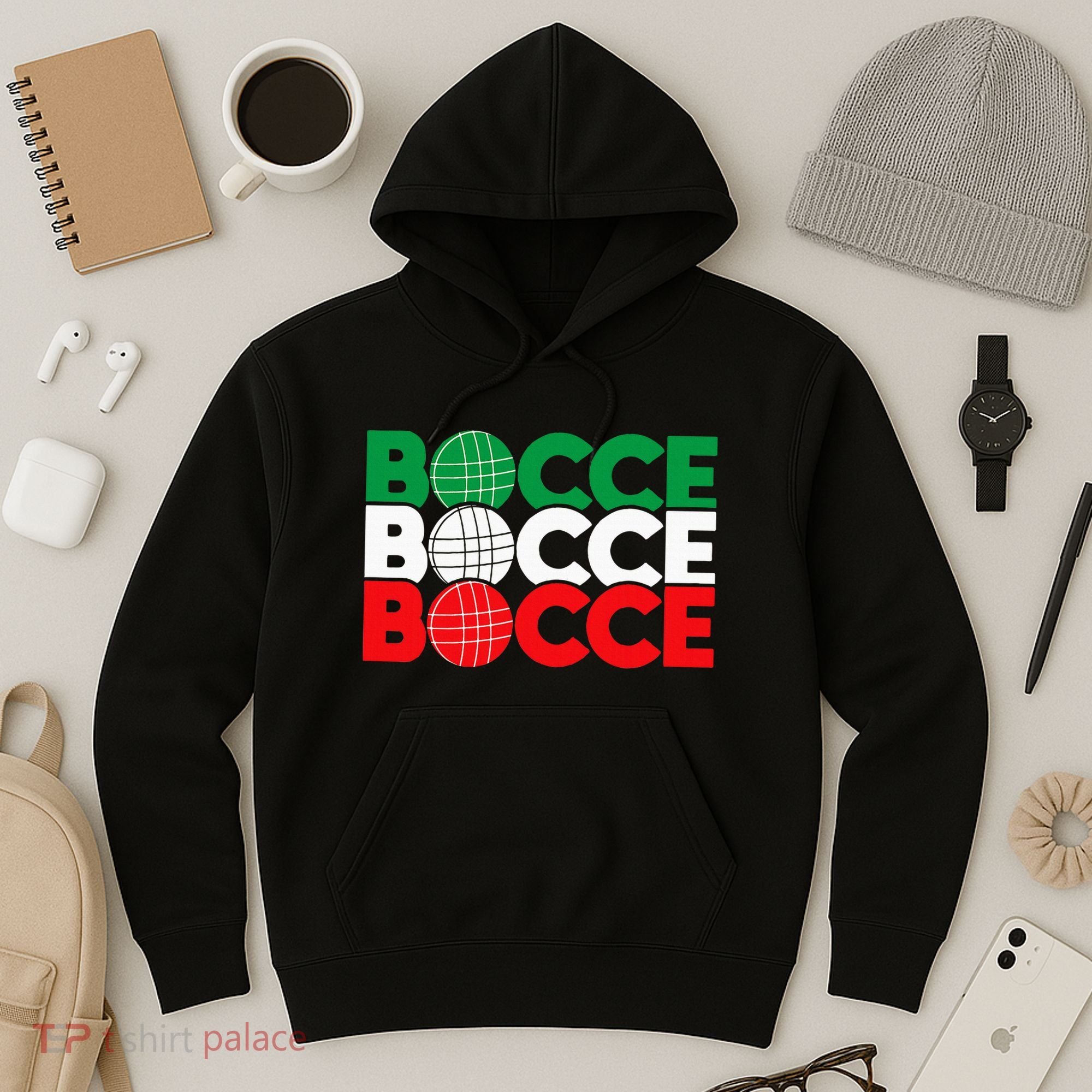 Bocce Ball Game Enthusiast Lawn Bowling Boule Boccia Hoodie