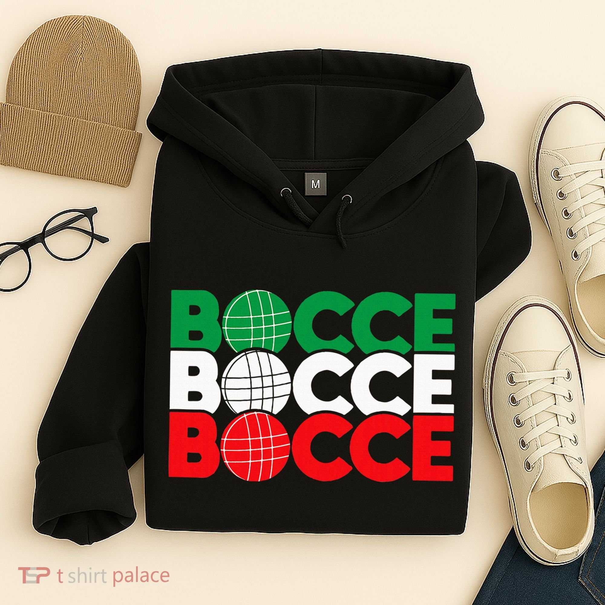 Bocce Ball Game Enthusiast Lawn Bowling Boule Boccia Hoodie
