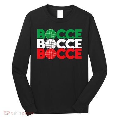 Bocce Ball Game Enthusiast Lawn Bowling Boule Boccia Long Sleeve Shirt