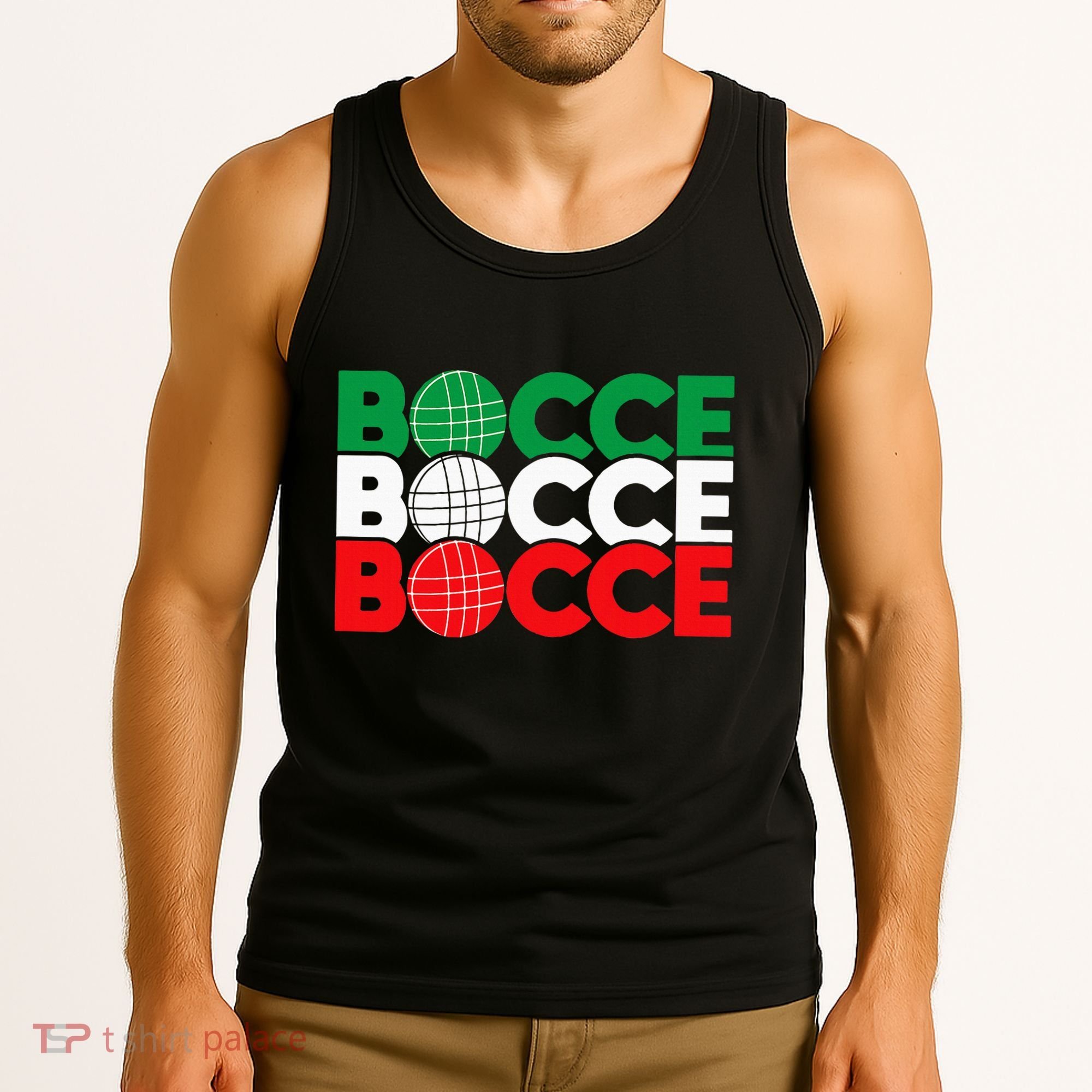 Bocce Ball Game Enthusiast Lawn Bowling Boule Boccia Tank Top