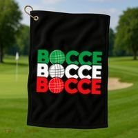 Bocce Ball Game Enthusiast Lawn Bowling Boule Boccia Golf Towel thumb 1