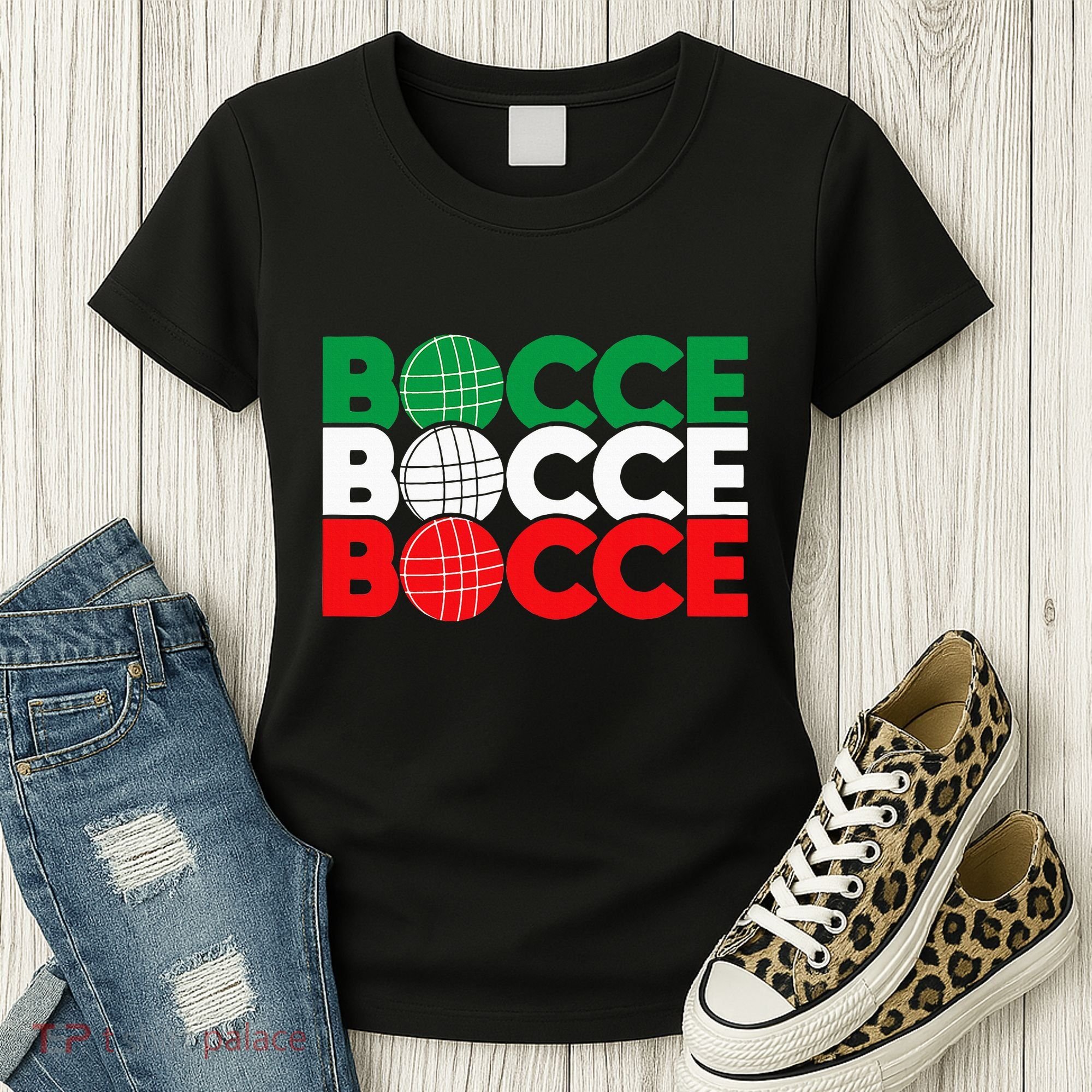 Bocce Ball Game Enthusiast Lawn Bowling Boule Boccia Women's T-Shirt