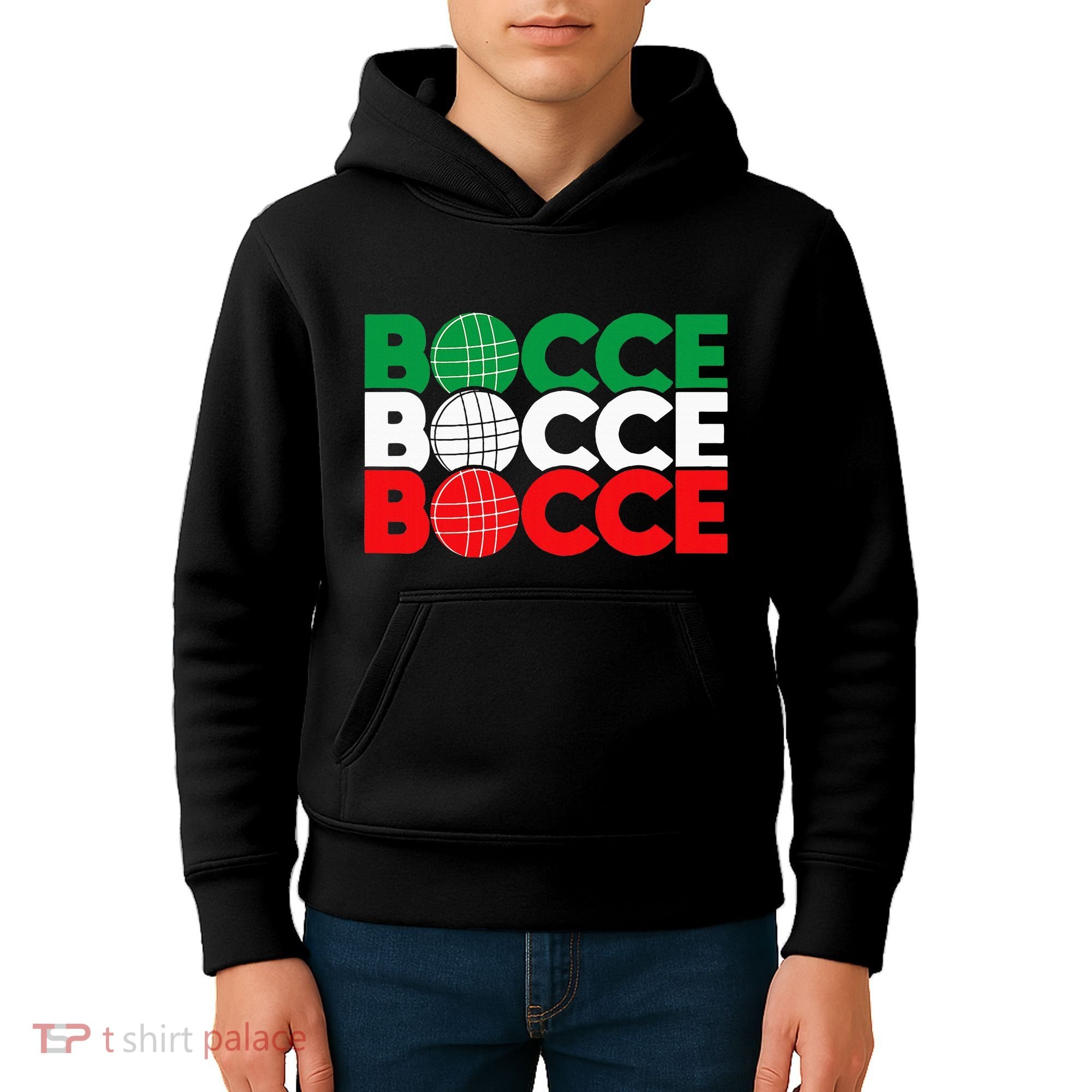 Bocce Ball Game Enthusiast Lawn Bowling Boule Boccia Kids Hoodie