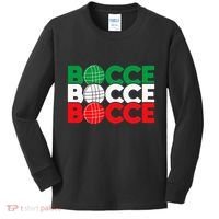 Bocce Ball Game Enthusiast Lawn Bowling Boule Boccia Kids Long Sleeve Shirt thumb 0