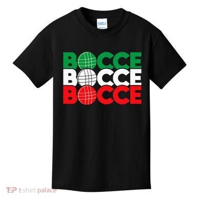 Bocce Ball Game Enthusiast Lawn Bowling Boule Boccia Kids T-Shirt