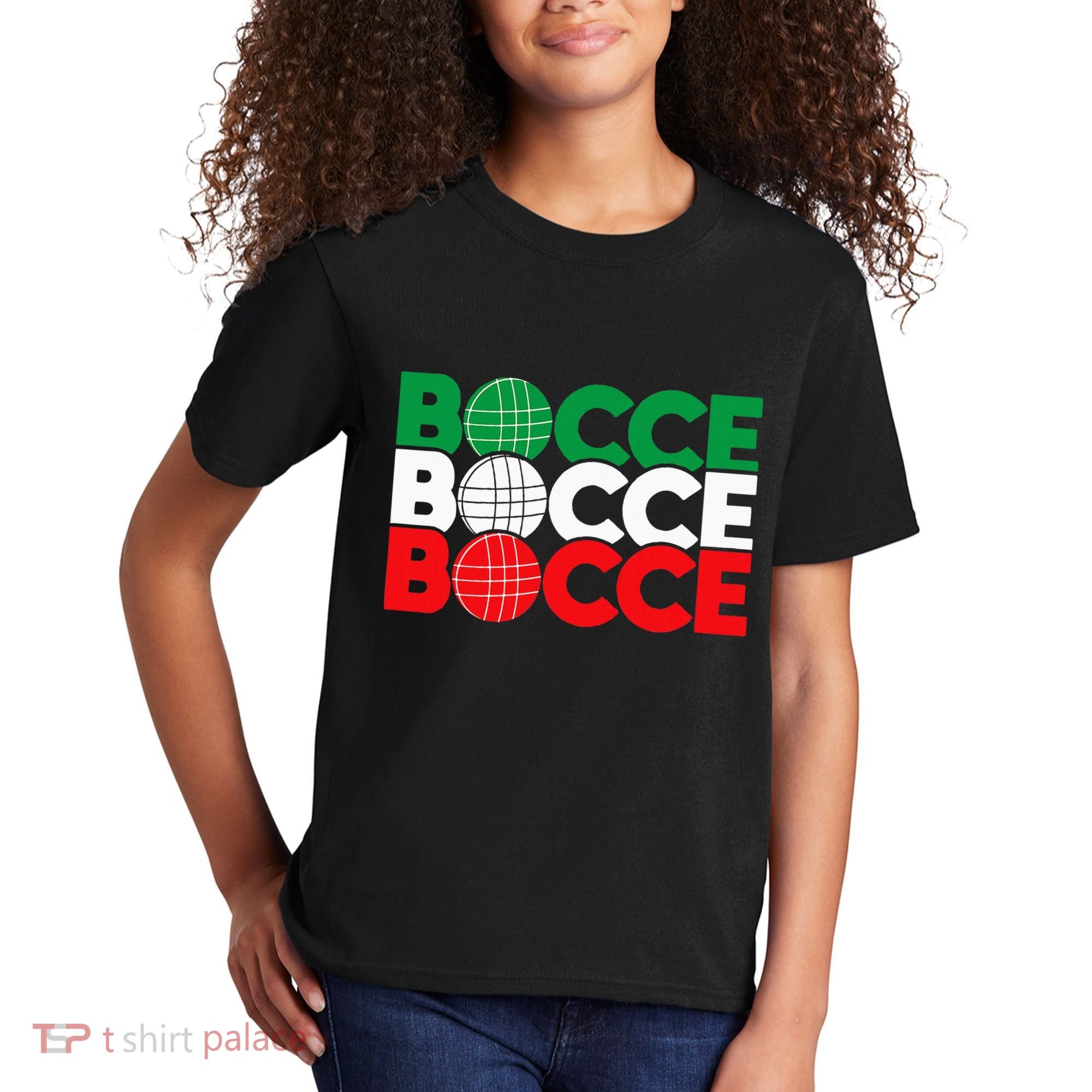 Bocce Ball Game Enthusiast Lawn Bowling Boule Boccia Kids T-Shirt
