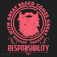 Bushy Beard Goatee Beard Full Beard Bearded Golf Towel thumb 3