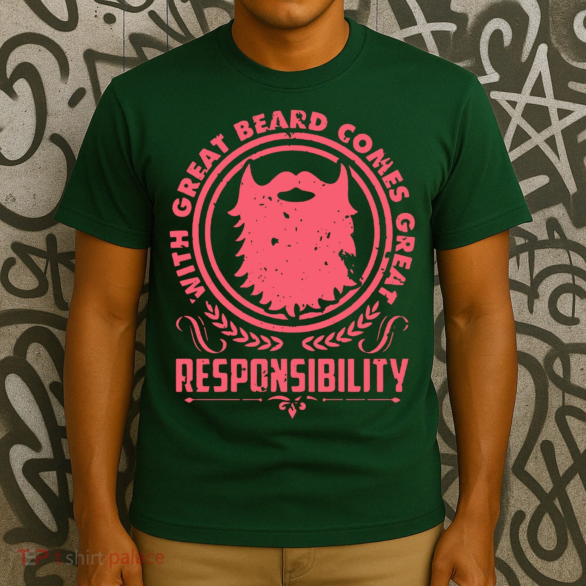 Bushy Beard Goatee Beard Full Beard Bearded T-Shirt