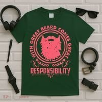 Bushy Beard Goatee Beard Full Beard Bearded T-Shirt thumb 5