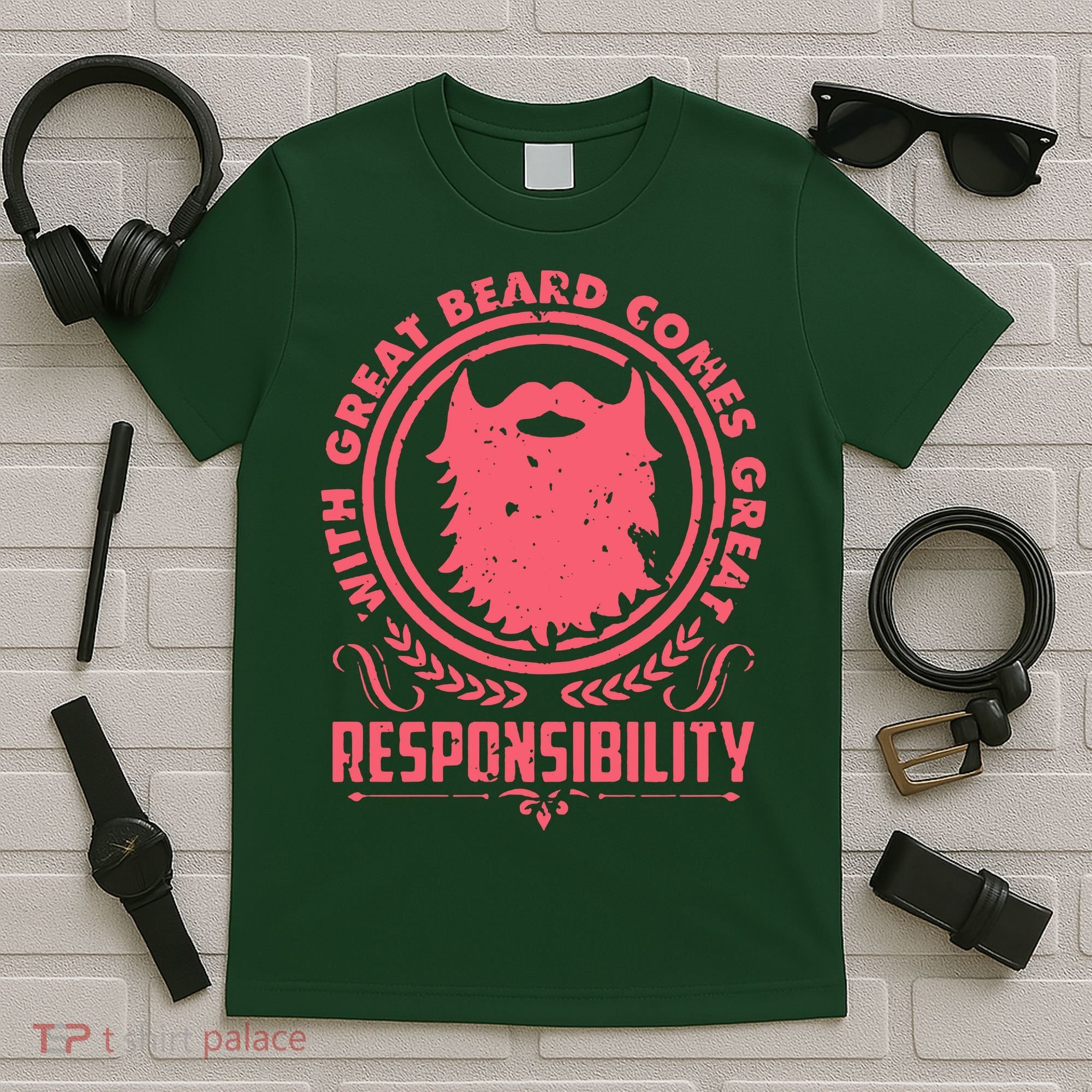 Bushy Beard Goatee Beard Full Beard Bearded T-Shirt