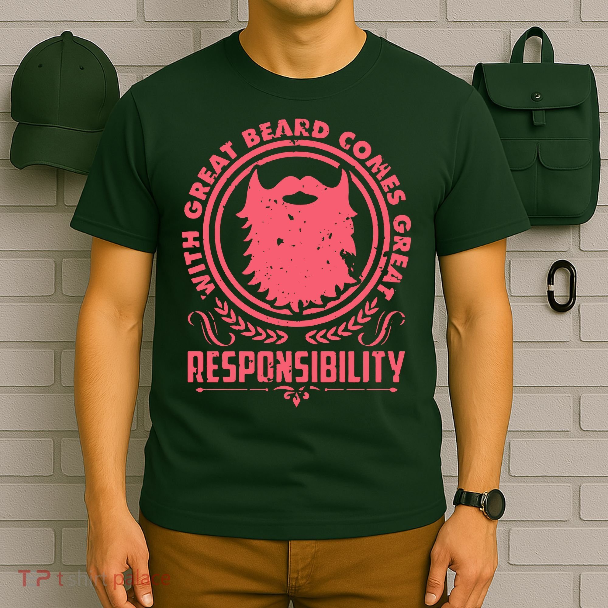 Bushy Beard Goatee Beard Full Beard Bearded T-Shirt