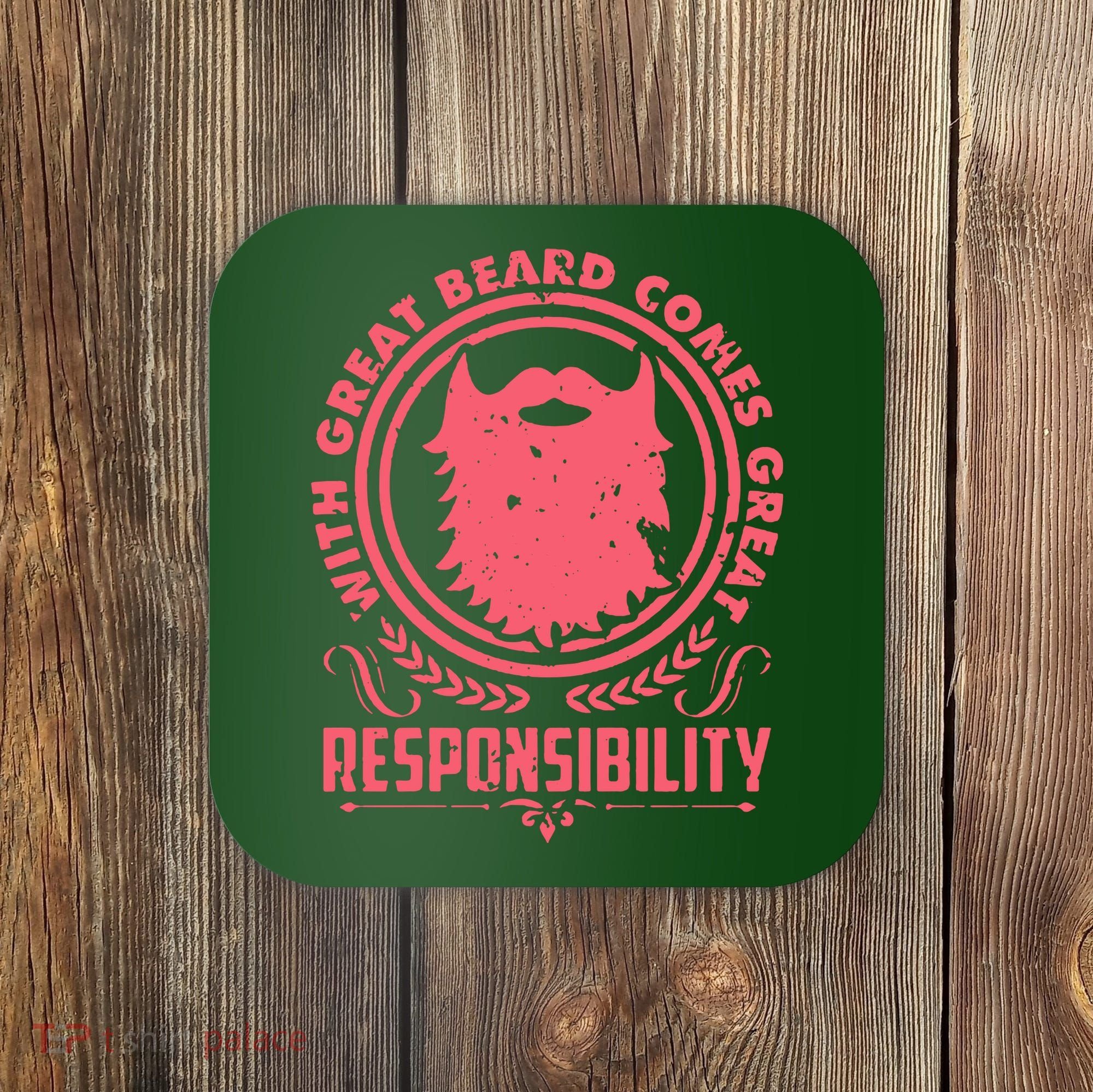 Bushy Beard Goatee Beard Full Beard Bearded Coaster