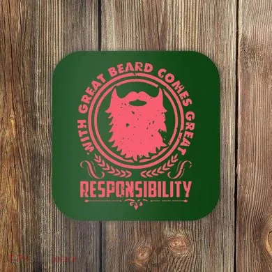Bushy Beard Goatee Beard Full Beard Bearded Coaster