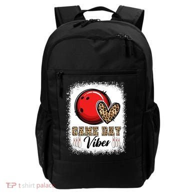 Bleached Bowling Game Day Vibes Bowling Mom Game Day Season Gift Backpack