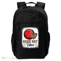 Bleached Bowling Game Day Vibes Bowling Mom Game Day Season Gift Backpack thumb 0