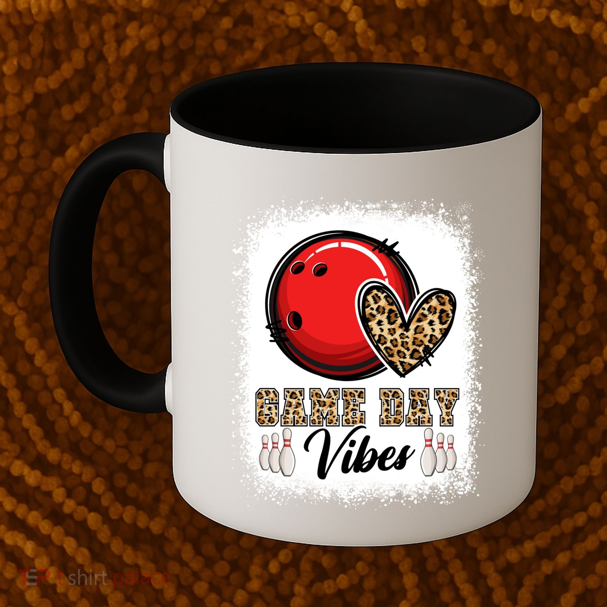 Bleached Bowling Game Day Vibes Bowling Mom Game Day Season Gift Coffee Mug