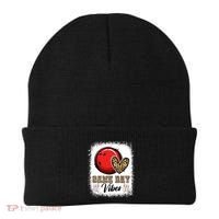 Bleached Bowling Game Day Vibes Bowling Mom Game Day Season Gift Beanie thumb 0