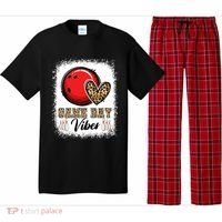 Bleached Bowling Game Day Vibes Bowling Mom Game Day Season Gift Pajama Set thumb 0