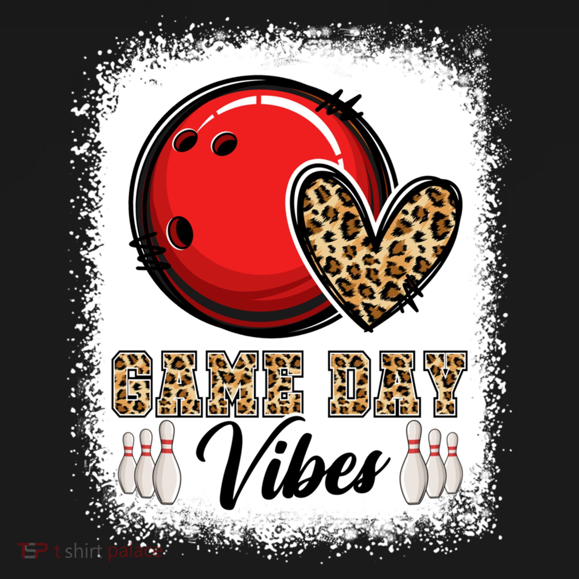 Bleached Bowling Game Day Vibes Bowling Mom Game Day Season Gift Women's Hoodie
