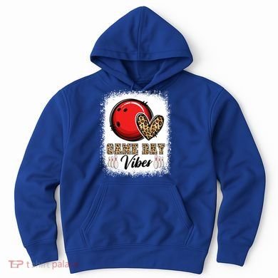 Bleached Bowling Game Day Vibes Bowling Mom Game Day Season Gift Hoodie