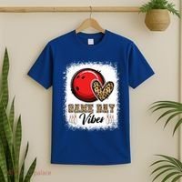 Bleached Bowling Game Day Vibes Bowling Mom Game Day Season Gift T-Shirt thumb 2