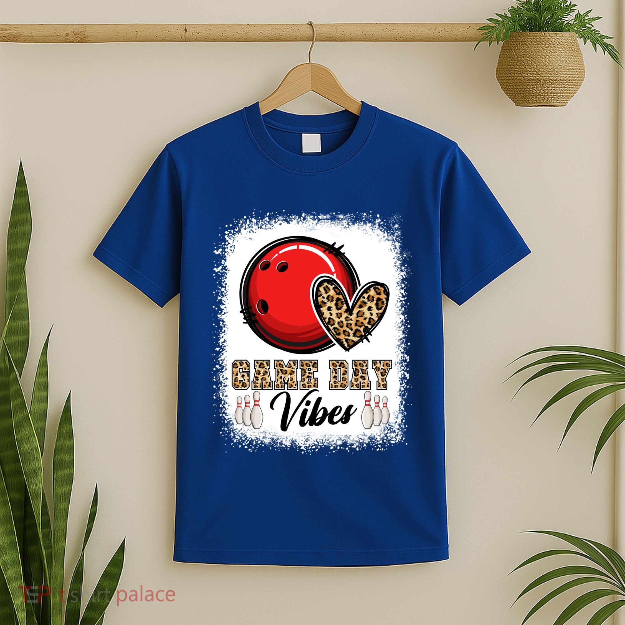 Bleached Bowling Game Day Vibes Bowling Mom Game Day Season Gift T-Shirt