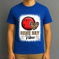 Bleached Bowling Game Day Vibes Bowling Mom Game Day Season Gift T-Shirt thumb 3