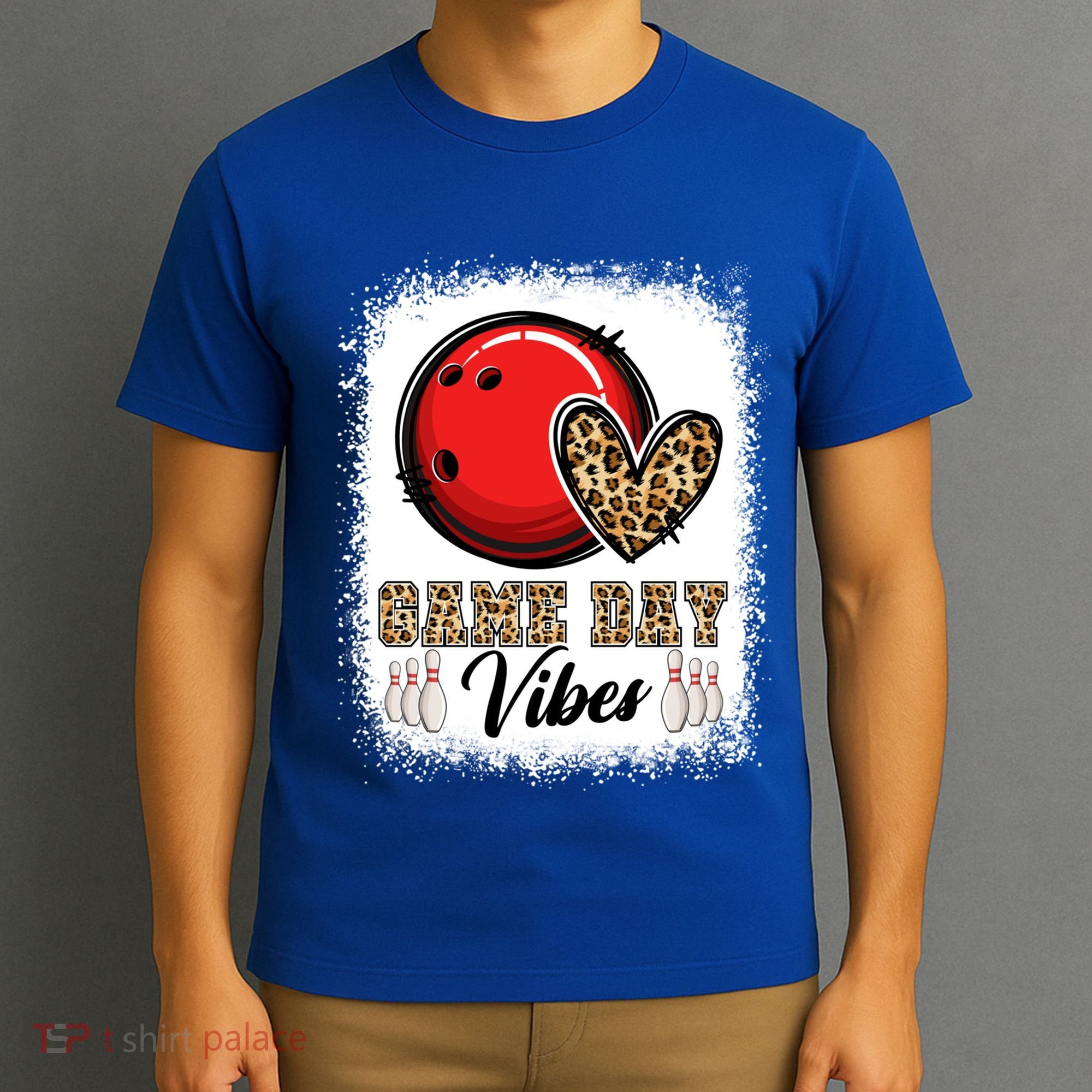 Bleached Bowling Game Day Vibes Bowling Mom Game Day Season Gift T-Shirt