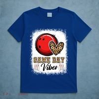 Bleached Bowling Game Day Vibes Bowling Mom Game Day Season Gift T-Shirt thumb 5