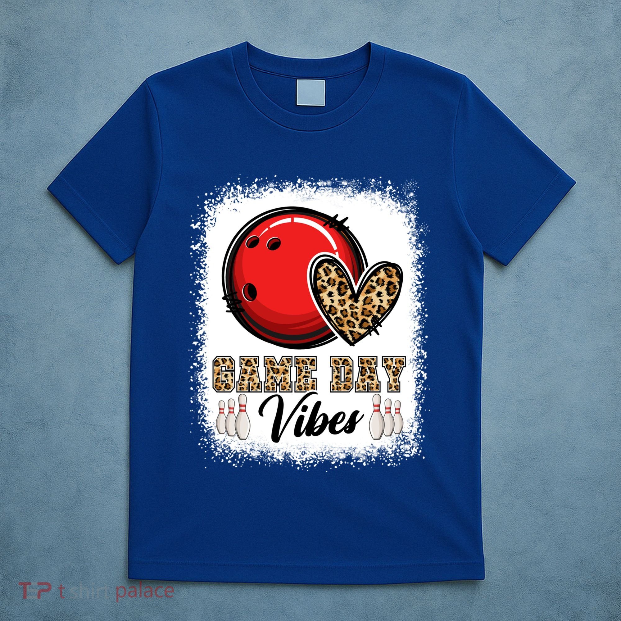 Bleached Bowling Game Day Vibes Bowling Mom Game Day Season Gift T-Shirt