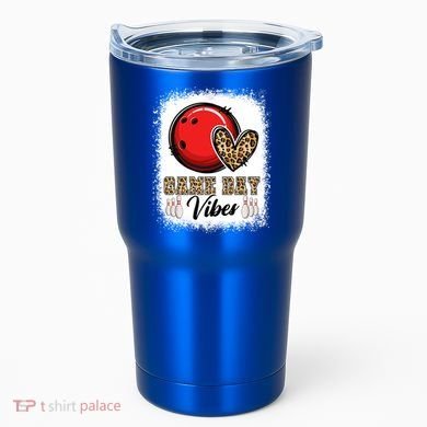 Bleached Bowling Game Day Vibes Bowling Mom Game Day Season Gift Tumbler