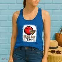 Bleached Bowling Game Day Vibes Bowling Mom Game Day Season Gift Women's Tank Top thumb 2