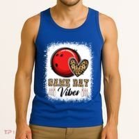 Bleached Bowling Game Day Vibes Bowling Mom Game Day Season Gift Tank Top thumb 3